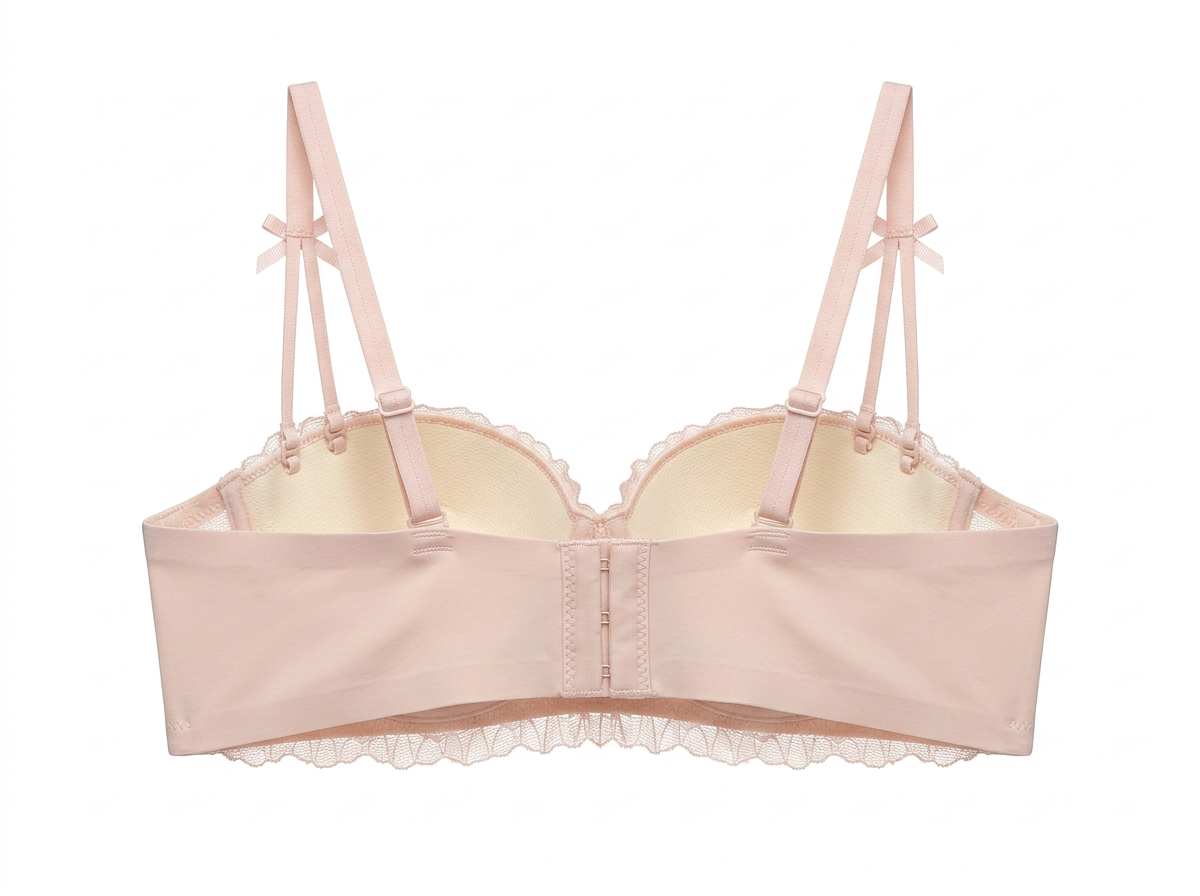 Cream Ribbon Bra
