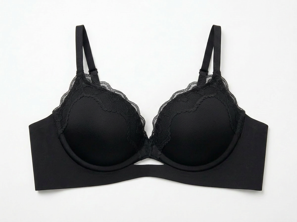 Cream Basic Bra