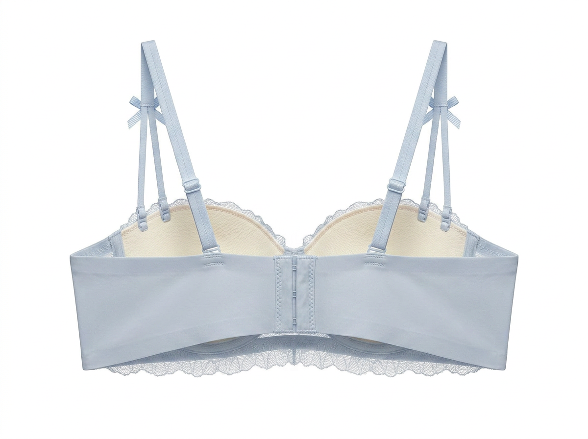 Cream Ribbon Bra