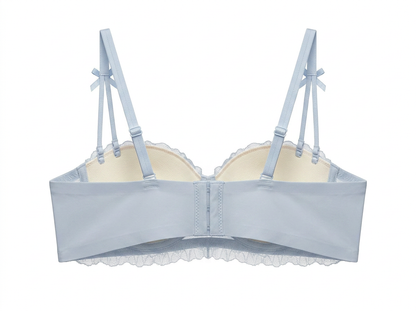 Cream Ribbon Bra