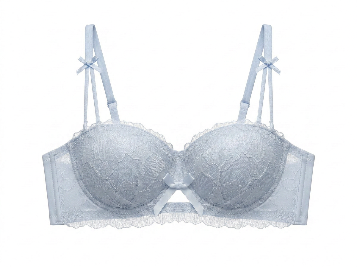 Cream Ribbon Bra