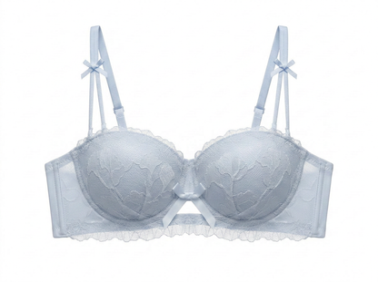 Cream Ribbon Bra