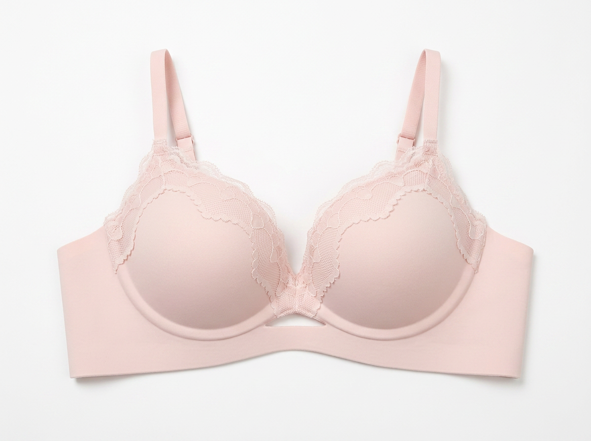 Cream Basic Bra