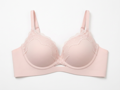 Cream Basic Bra