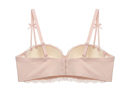 Cream Ribbon Bra