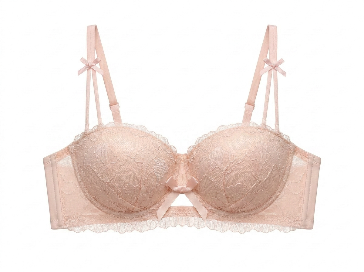 Cream Ribbon Bra