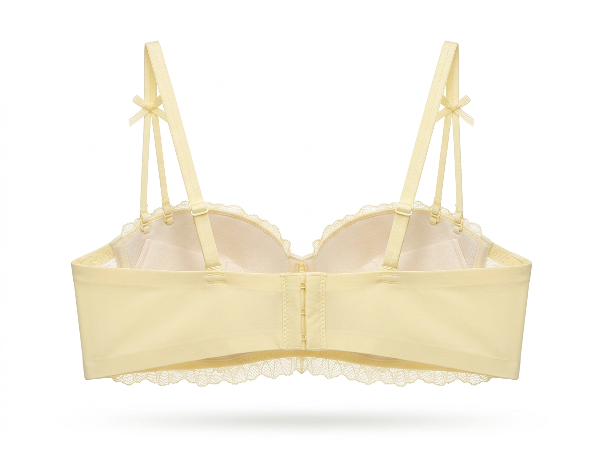 Cream Ribbon Bra