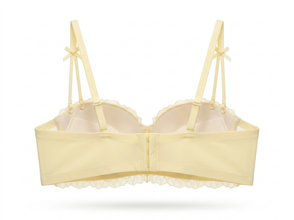 Cream Ribbon Bra